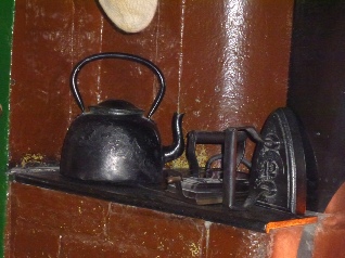 Old kettle and iron.