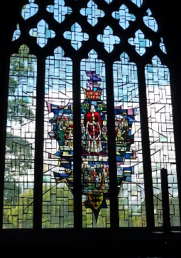 Stunning stained glass window.