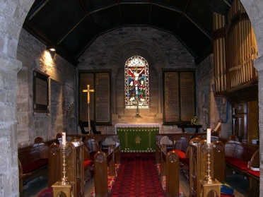 The interior of Ebchester Church.